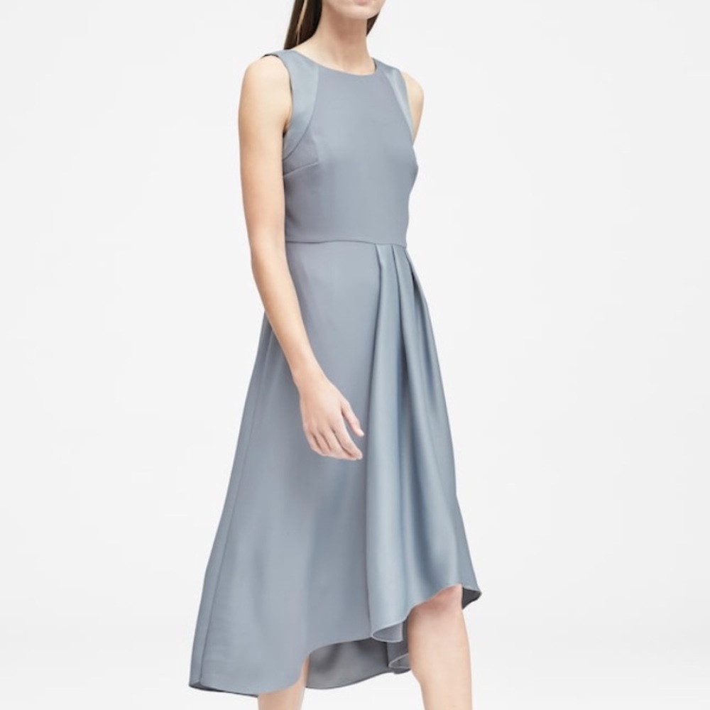 Banana Republic gray asymmetrical dress size 6